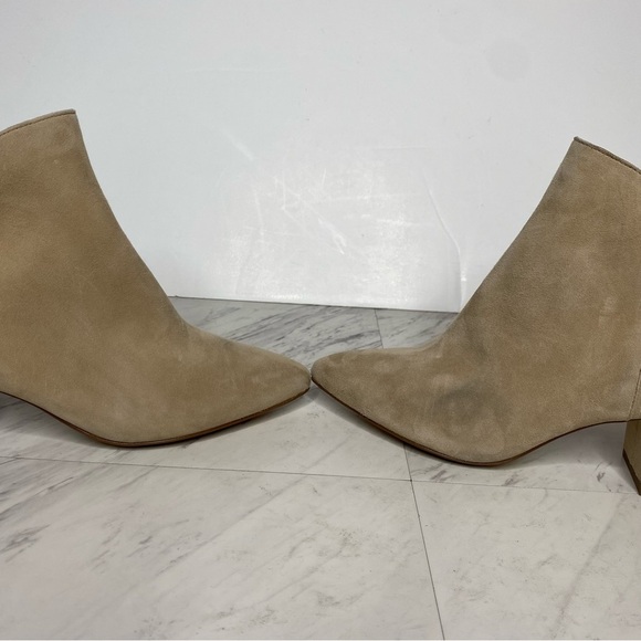 Cole Haan Elyse Tan Suede Pointy Toe Bootie 7 1/2 B - Picture 8 of 14